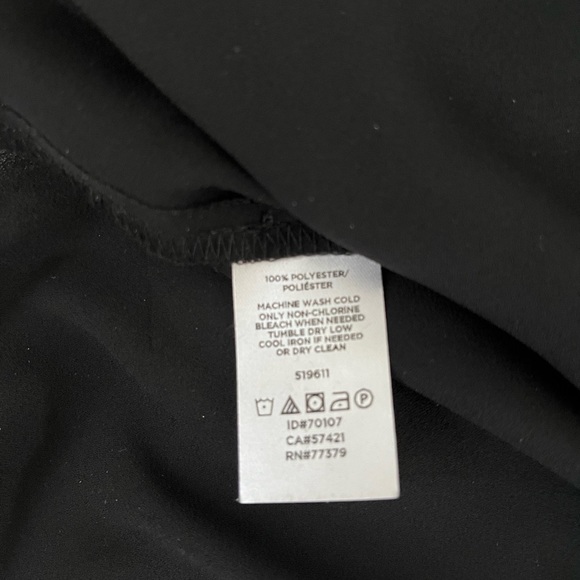 NWT-ANN TAYLOR BLACK DRESSY BLOUSE - Picture 6 of 6